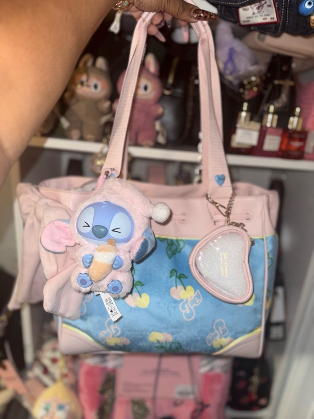 Juicy Couture Cherry Gelato Tote Bag In Blue Gleam